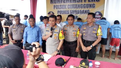 Satreskrim Polres Sumedang Bekuk Belasan Tersangka Dalam Operasi Lilin Lodaya 2019