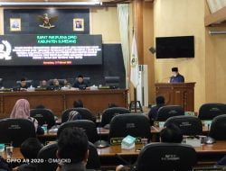 Rapur DPRD : Ini Jawaban Bupati  Atas Pandangan Umum Fraksi-Fraksi Mengenai 2 Buah Raperda