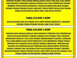 Polres Sumedang Serentak Memasang Maklumat Kapolri Beserta Sanksinya