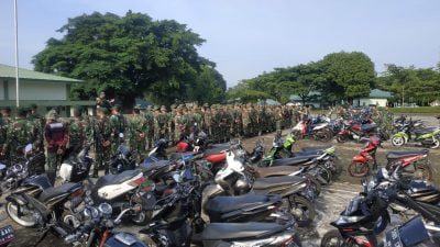 Ini hasil Pengecekan Surat Kendaraan di Yonif 301 Prabu Kian Santang