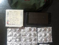 R di Tangkap Polisi Karena Membawa 64 Butir Calmlet Alprazolam