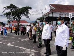 Kapolres Sumedang Bersama Forkopimda Lepas Team Gabungan Penyemprotan Disifektan