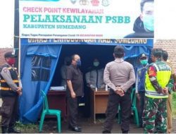 Irwansyah Monitor Check Point PSBB Sumedang-Garut