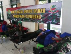Mengatasi Kekurangan Stock Darah Akibat Covid-19, Kodim 0610 Gelar Dondar