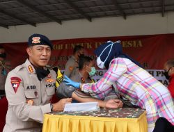 Kapolda Jabar Pimpin Langsung Giat Donor Darah di Mako Satbrimob Polda Jabar