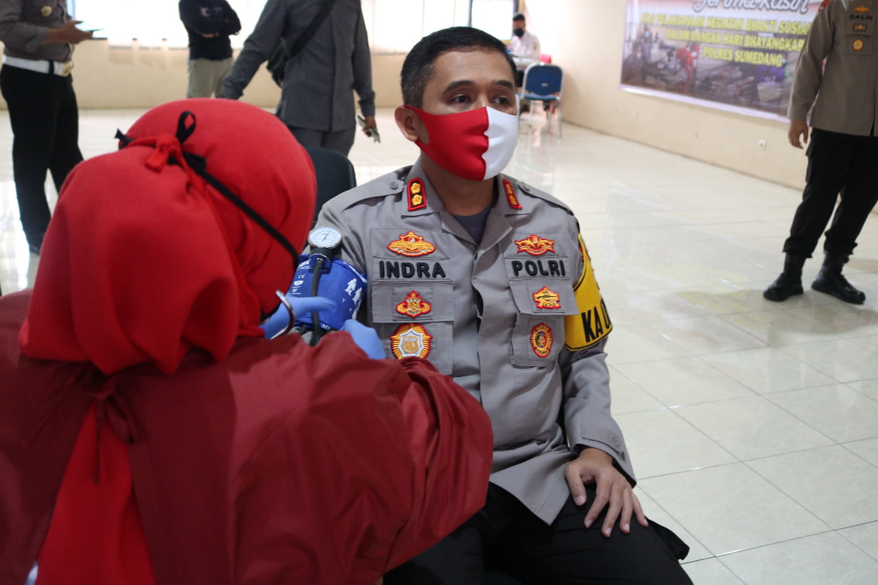 Polres Sumedang Gelar Donor Darah