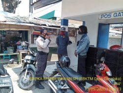 Polsek Cimalaka Bagikan Masker Gratis
