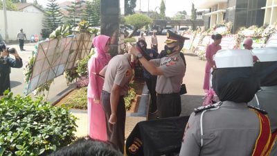 Sertijab Kapolres Sumedang Dari AKBP Dwi Indra Laksmana kepada AKBP Eko Prasetyo Robbyanto