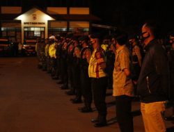 Kapolres Pimpin Penyemprotan Disinfektan