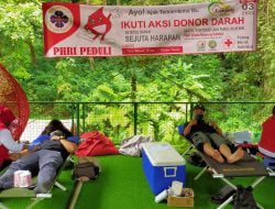 PHRI Peduli, Bersama IWO Lakukan Donor Darah di Kampung Karuhun