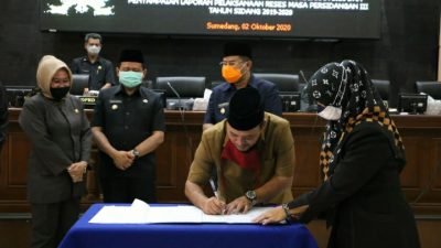 DPRD Sumedang Setujui Tema Peningkatan Ekonomi Pascacovid-19 pada KUA-PPAS 2021