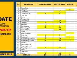 Sampai Akhir Pekan Ini Jumlah Konfirmasi Positif Covid-19 Sebanyak 367 Orang