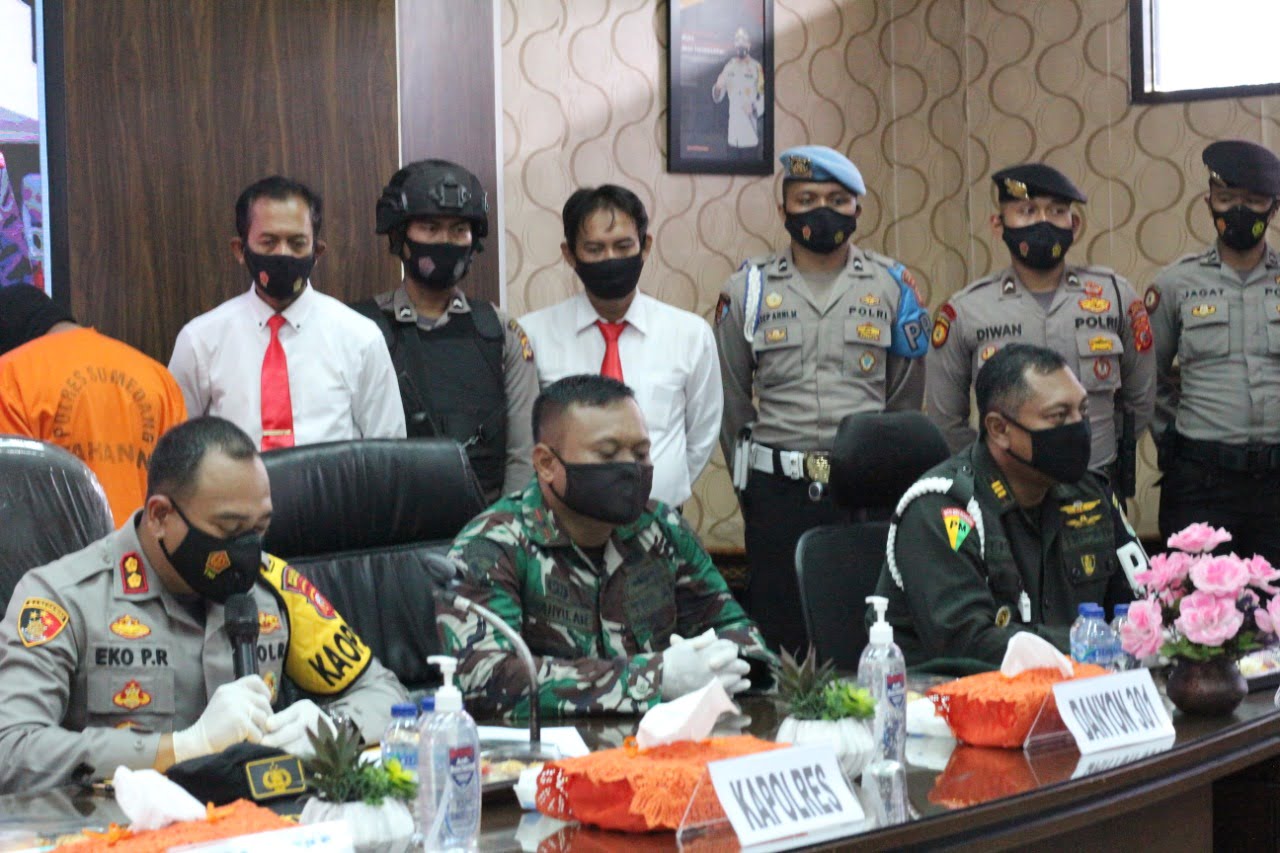 Polres Sumedang Ungkap Kasus Tindak Pidana Pengeroyokan Terhadap Anggota TNI