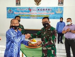 PNS TNI AD Kodim 0610 Sumedang Sambut HUT KORPRI Dengan Syukuran