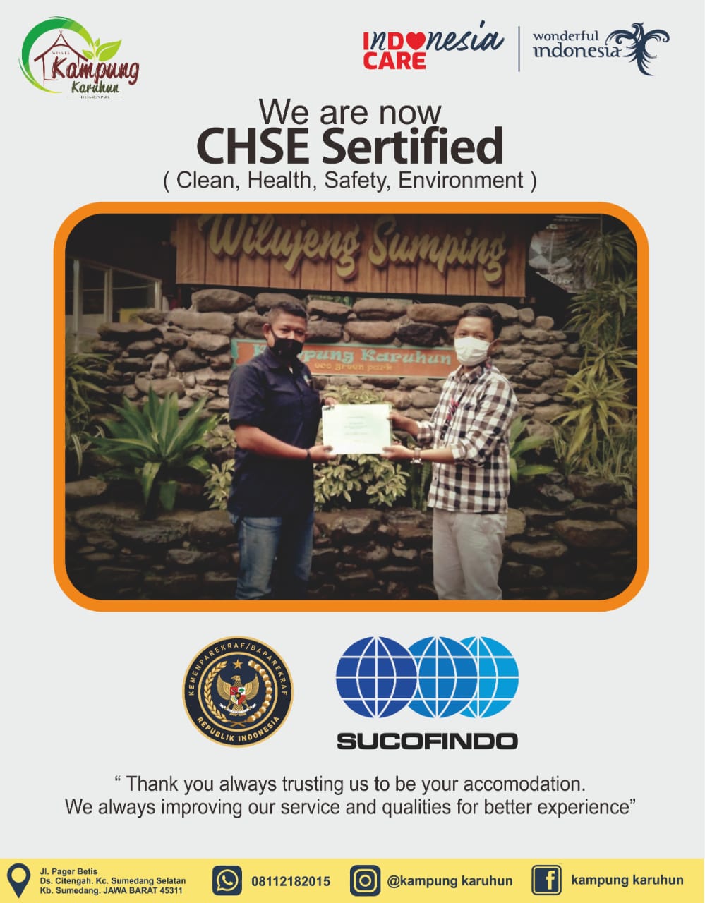 CHSE (Clean, Health, Safety & Environment)