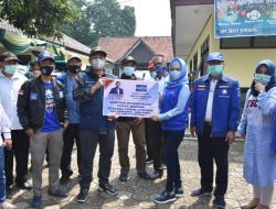 Demokrat Peduli Berikan Bantuan Pada Korban Longsor di Cimanggung