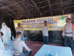 Polres Sumedang Lakukan Test Rapid Antigen
