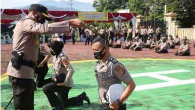 Sebanyak 25 Perwira dan 146 Bintara di Lingkungan Polres Sumedang Naik Pangkat
