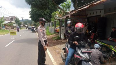 Polsek Cisitu Lakukan Operasi Yustisi, Terapkan Sanksi Administrasi Bagi Pelanggar Prokes