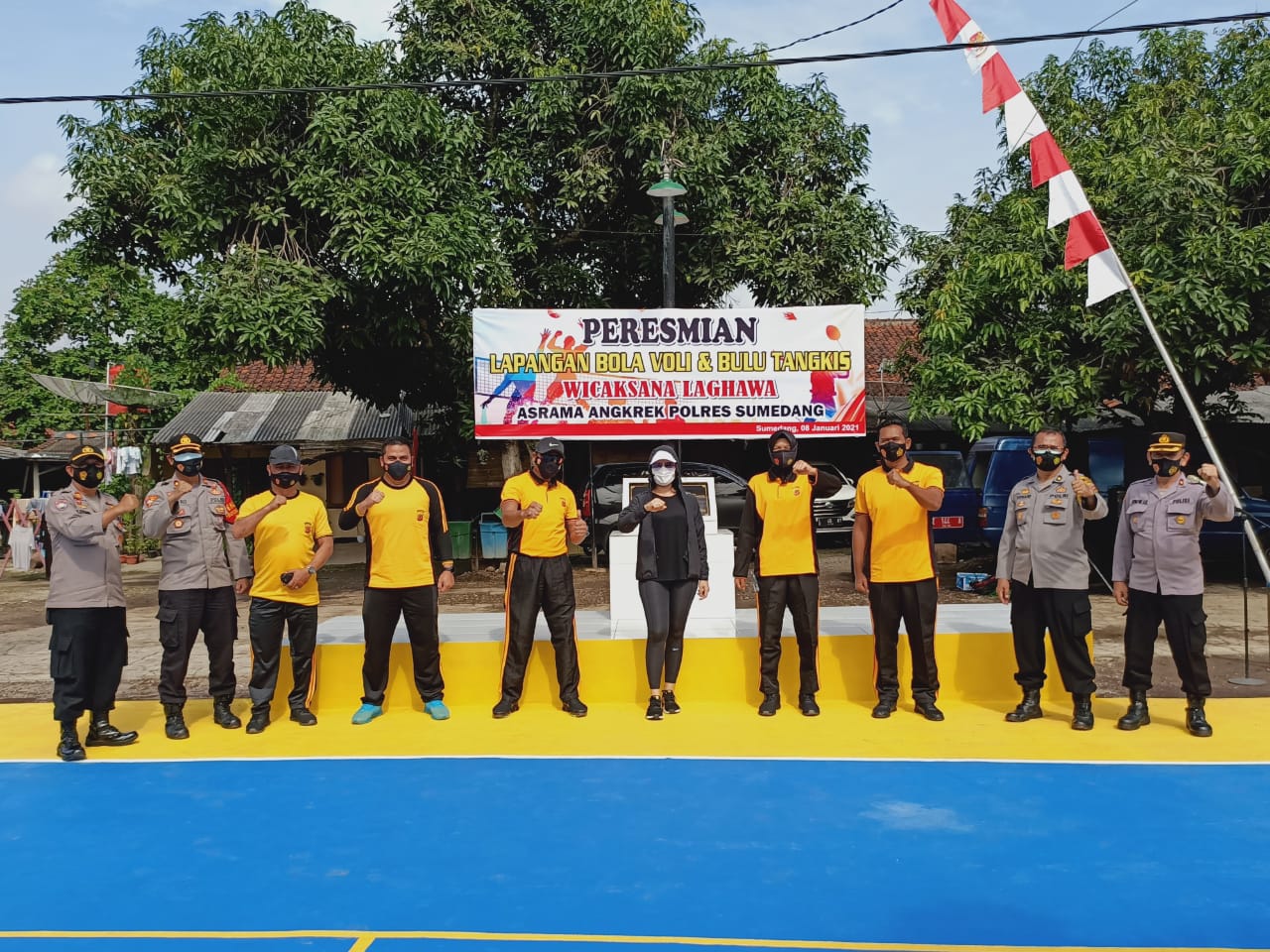 Peresmian Lapangan Voly