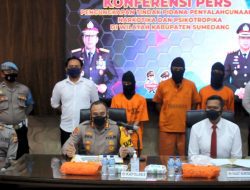 Tiga Pengedar Sabu, Diringkus Satnarkoba Polres Sumedang