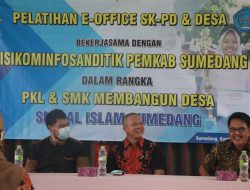 Diskominfo Sanditik Latih Siswa SMK Tentang e-Office Desa