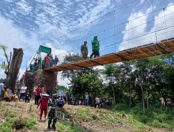 Jembatan Gantung Siliwangi HUM 54 di Balerante Diresmikan