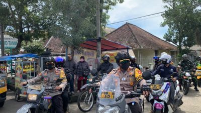 Polres Sumedang, Lakukan Patroli Berskala Besar Untuk Antisipasi Aksi Teror Di Sumedang