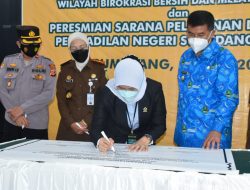 Wabup Ikuti Pencanangan Zona Integritas WBK di Pengadilan Negeri