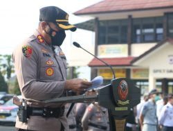 Kapolres Sumedang Pimpin Gelar Pasukan  “Keselamatan Lodaya – 2021”