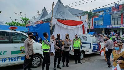 Kapolres Cek Pos Penyekatan Mudik Lebaran