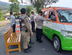 Pos Penyekatan Cibugel Putar Balik 8 Kendaraan
