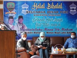 Halal Bihalal, PGRI Berharap Pemkab Sumedang Memberikan  Kesejahteraan 4000 P3K