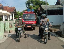 Covid Belum Selesai, Wilayah Desa Sukaratu Disemprot Cairan Disinsfektan