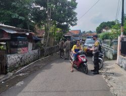 Persempit Penyebaran Virus Covid 19, Polsek Buahdua Gelar Operasi Yustisi