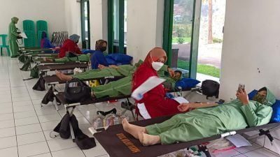 Peringati Hari Donor Darah Sedunia, Kodim 0610 Sumedang Gelar Donor Darah