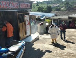 Antisipasi Penyebaran Covid 19, Pos Gabungan Siaga Bencana Jabar Semprot Disinsfektan