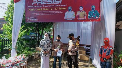 PPKM Darurat, 30 Anak Mendapatkan Vaksin Covid-19 di Gerai Vaksin Presisi