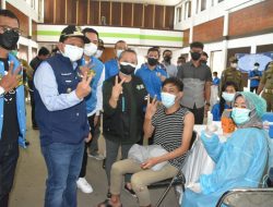 Bupati Sumedang Monitoring Pelaksanaan Vaksinasi Yang Dilakukan KNPI