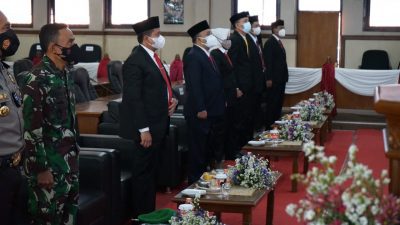 DPRD Sumedang Gelar Rapat Paripurna Mendengarkan Pidato Kenegaraan Presiden HUT ke 76 RI