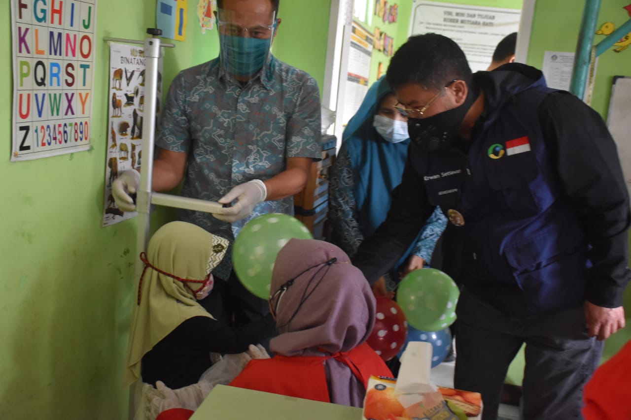 Monitoring kegiatan Bulan Penimbangan balita