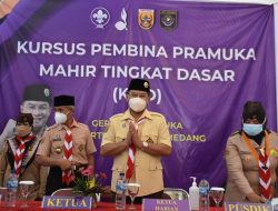 Wabup Erwan Buka Kursus Pembina Pramuka Mahir Tingkat Dasar