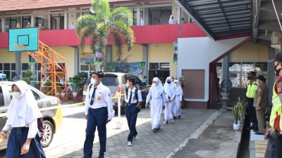 Hari Pertama Pembelajaran Tatap Muka, SMPN 5 Terapkan 2 Shift