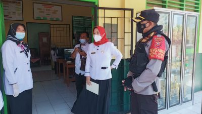 Penerimaan Kunjungan Kapolres Pihak SMP 1 Cisitu