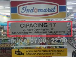 Salah Paham, Alamat Minimarket di Cipacing Malah Ditulis Kabupaten Bandung