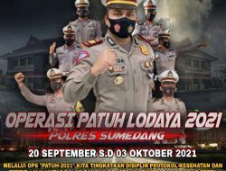 Tingkatkan Prokes, Sat Lantas Polres Sumedang Gelar Operasi Patuh Lodaya 2021