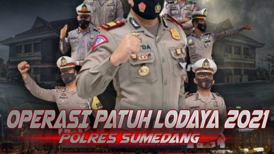 Tingkatkan Prokes, Sat Lantas Polres Sumedang Gelar Operasi Patuh Lodaya 2021