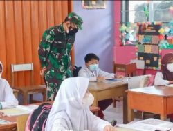 Dandim Sumedang Cek Prokes PTMT di SDN Selaawi Rancakalong