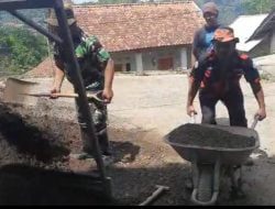 HUT Korem 062/TRM ke 59, TNI Bantu Perehaban Madrasah di Pamulihan