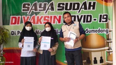 Santri Pondok Modern Al Aqsha Cibeusi Sudah Divaksin Dosis 2